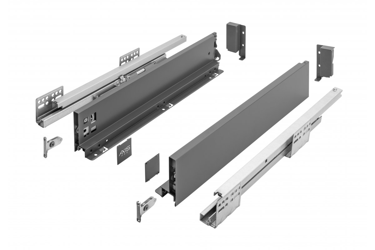 PB-AXISPRO-KPL450A Система за чекмедже AXISPRO GTV 450 мм (антрацит) - Image 1