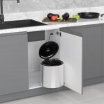Кош за отпадъци 10L S-2251-SS хром, отваряне с въже STARAX