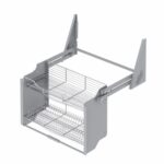 Отцедник за чинии и чаши за горен шкаф с лифт (падащ), хром STARAX - Image 2