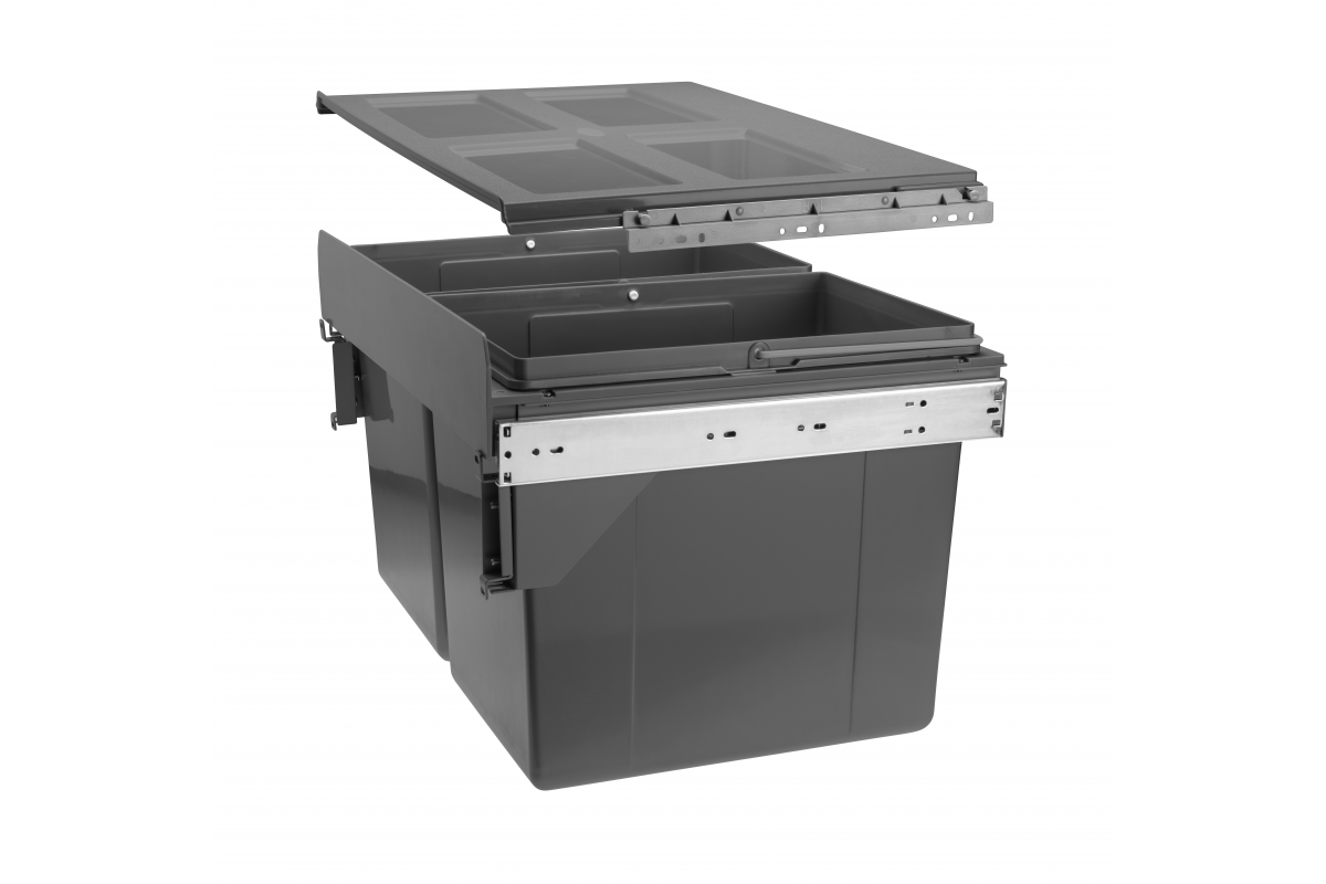 PB-45-400MF-2X16-60A Кош за отпадъци 2x16L с монтаж за врата 400мм GTV - Image 1