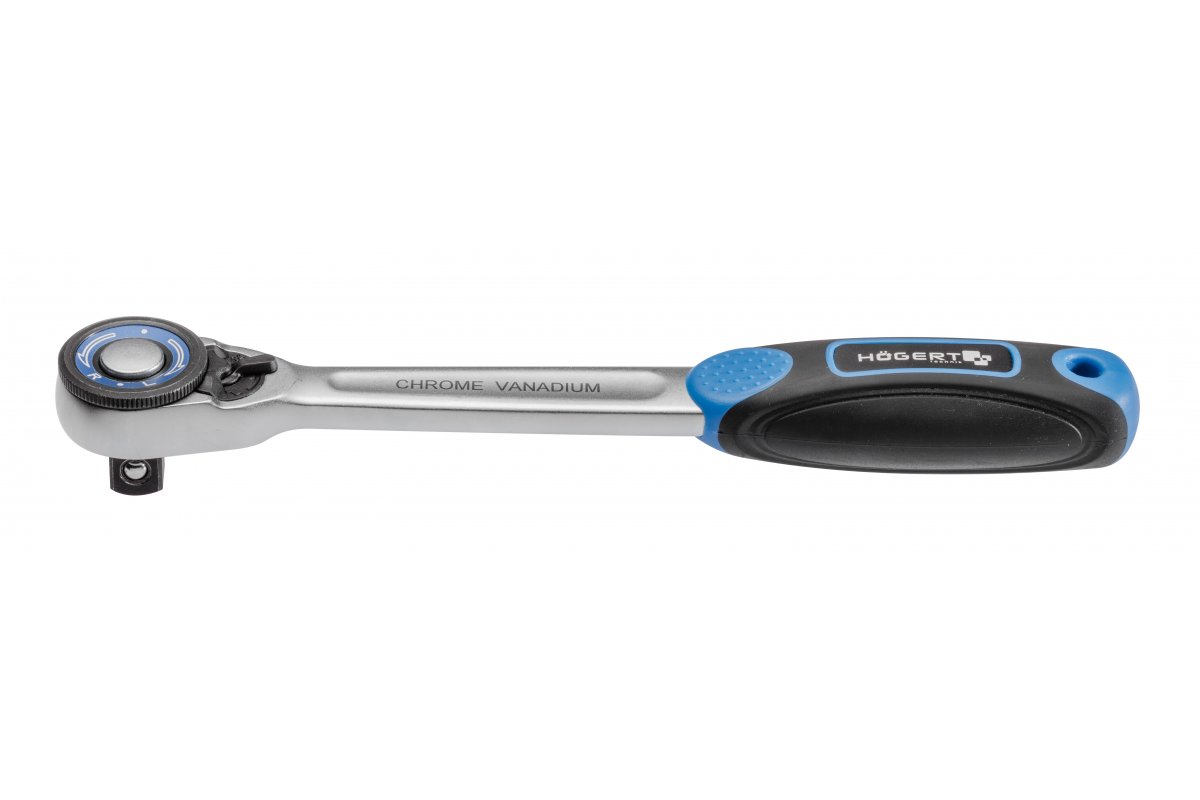 HT1R302 Тресчотка 1/2", 72T, CrMo steel, права дръжка - Image 1