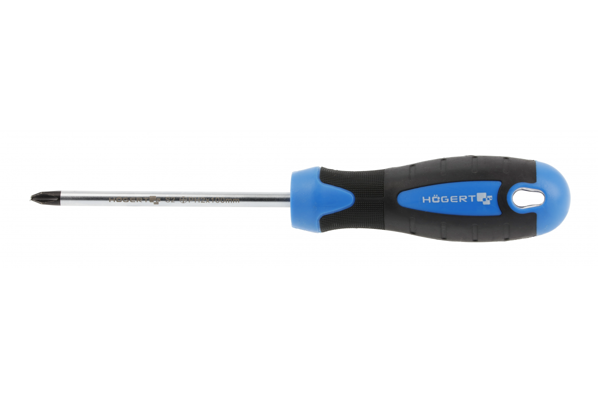 HT1S029 Отвертка кръстата PH2 x 100мм, S2 Steel - Image 1